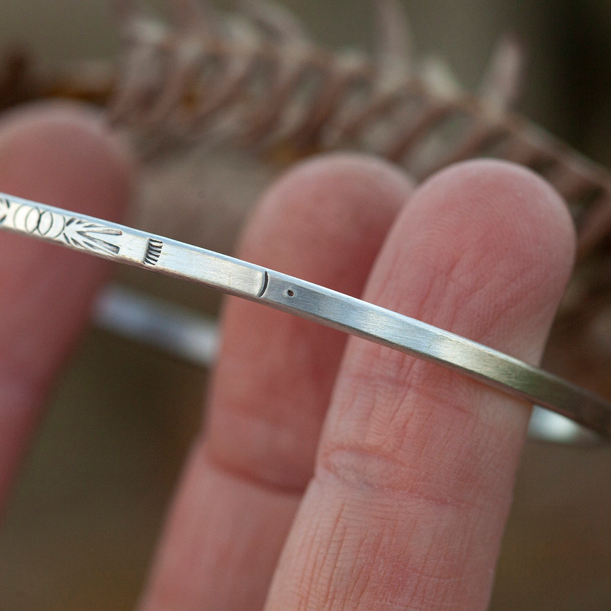 Ethno-Armband aus Silber Unikat #21 • Größe 6,5cm (versandbereit)