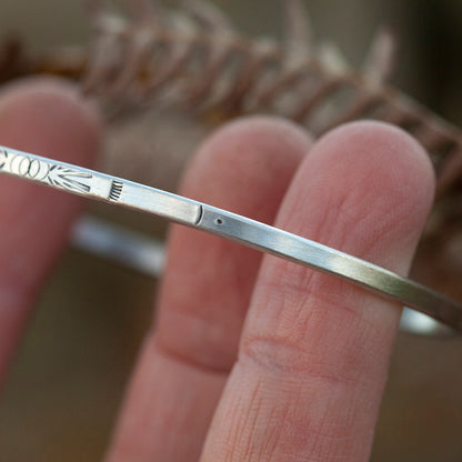 Ethno-Armband aus Silber Unikat #21 • Größe 6,5cm (versandbereit)