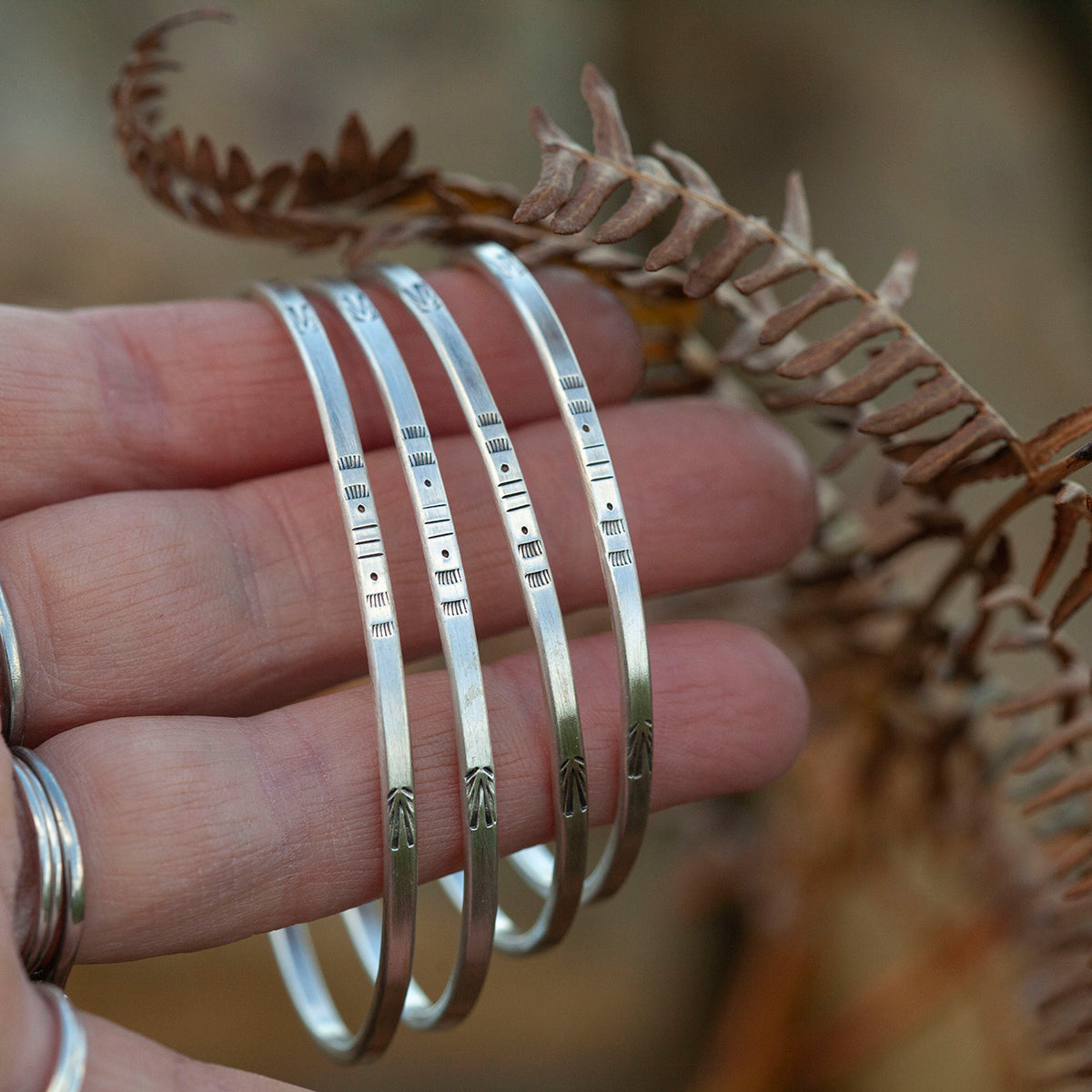 Pièce unique Bracelet ethnique en argent #27 • taille 7cm (prêt à expédier)