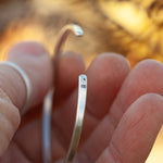 Load image into Gallery viewer, OOAK Ethnic bracelet in silver #24 • size 5,5cm (ready-to-ship)
