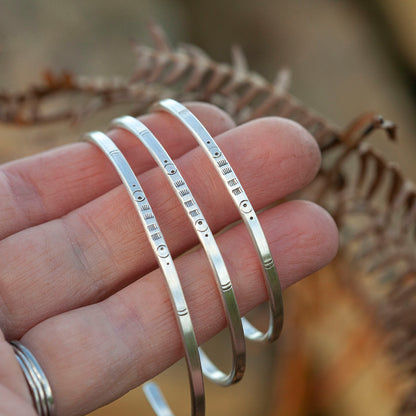 Uniek exemplaar Etnische armband in zilver #30 • maat 6,5cm (klaar voor verzending)