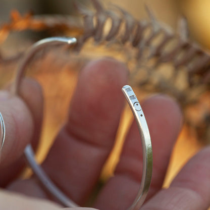 Uniek exemplaar Etnische armband in zilver #29 • maat 5,75cm (klaar voor verzending)