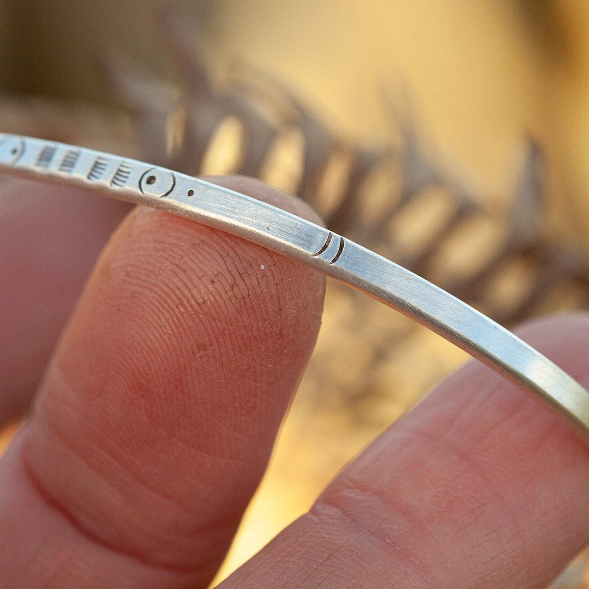 Uniek exemplaar Etnische armband in zilver #30 • maat 6,5cm (klaar voor verzending)