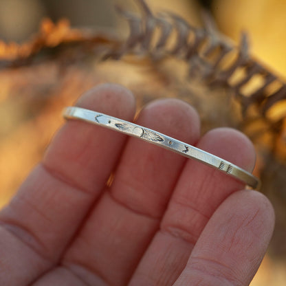 Pieza única Pulsera étnica de plata #31 • talla 4,5cm (listo para enviar)