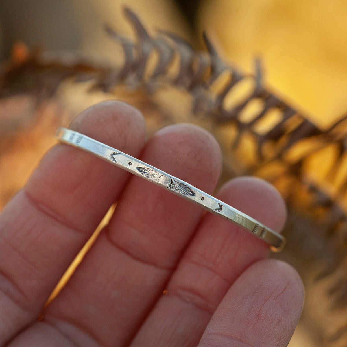 Unikat Ethno-Armband aus Silber #31 • Größe 4,5cm (versandbereit)