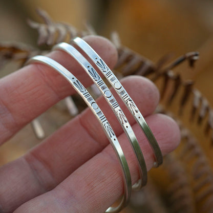 Unikat Ethno-Armband aus Silber #36 • Größe 6cm (versandbereit)