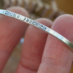 Charger l&#39;image dans la galerie, OOAK Ethnic bracelet in silver #34 • size 5cm (ready-to-ship)
