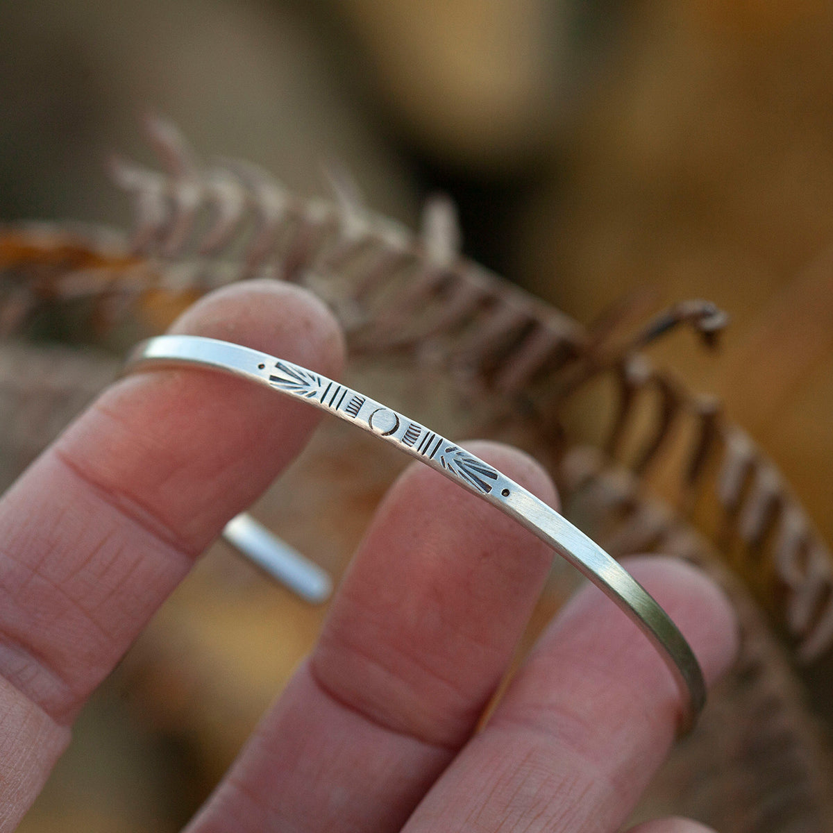 Unikat Ethno-Armband aus Silber #36 • Größe 6cm (versandbereit)