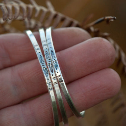 Unikat Ethno-Armband aus Silber #39 • Größe 5,5cm (versandbereit)