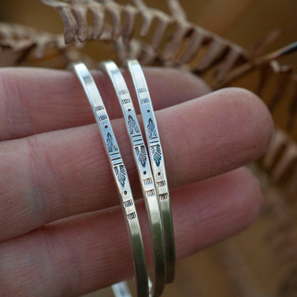 Unikat Ethno-Armband aus Silber #39 • Größe 5,5cm (versandbereit)