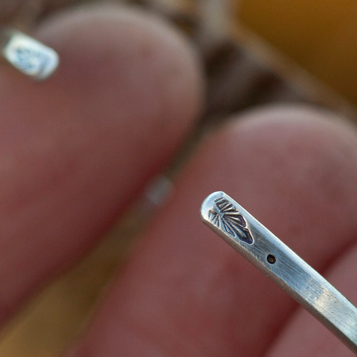 Uniek exemplaar Etnische armband in zilver #37 • maat 4,75cm (klaar voor verzending)