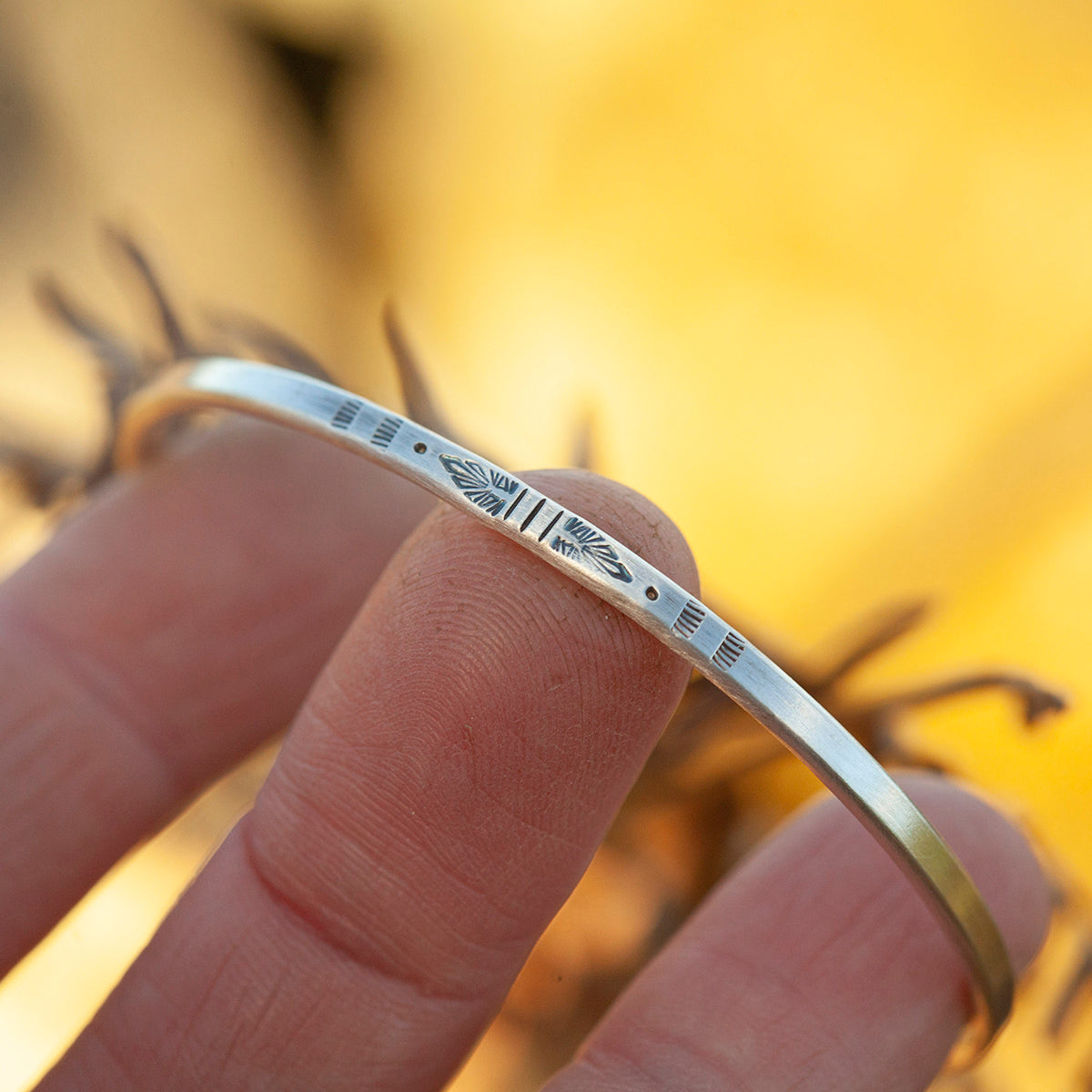 Unikat Ethno-Armband aus Silber #39 • Größe 5,5cm (versandbereit)