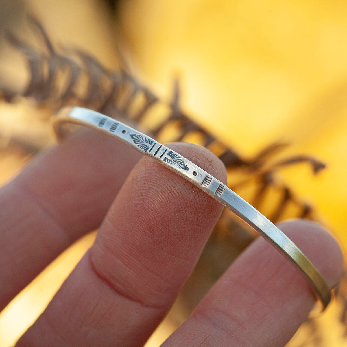 Unikat Ethno-Armband aus Silber #39 • Größe 5,5cm (versandbereit)