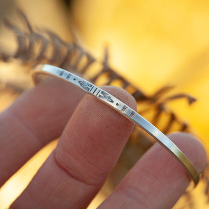 Unikat Ethno-Armband aus Silber #39 • Größe 5,5cm (versandbereit)
