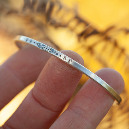 Unikat Ethno-Armband aus Silber #39 • Größe 5,5cm (versandbereit)