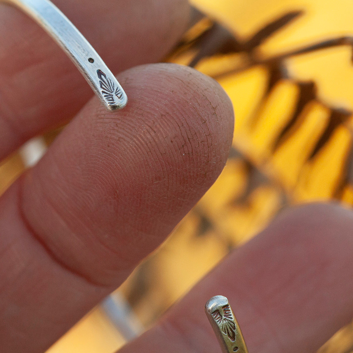 OOAK Ethnic bracelet in silver #39 • size 5,5cm (ready-to-ship)