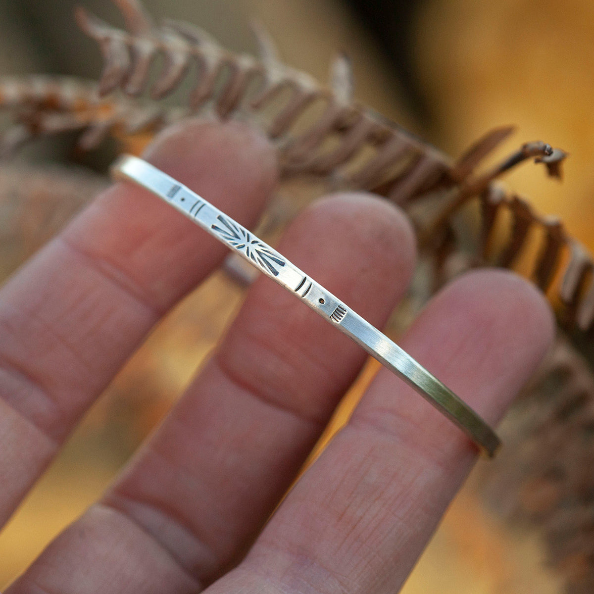 OOAK Ethnic bracelet in silver #41 • size 5,75cm (ready-to-ship)