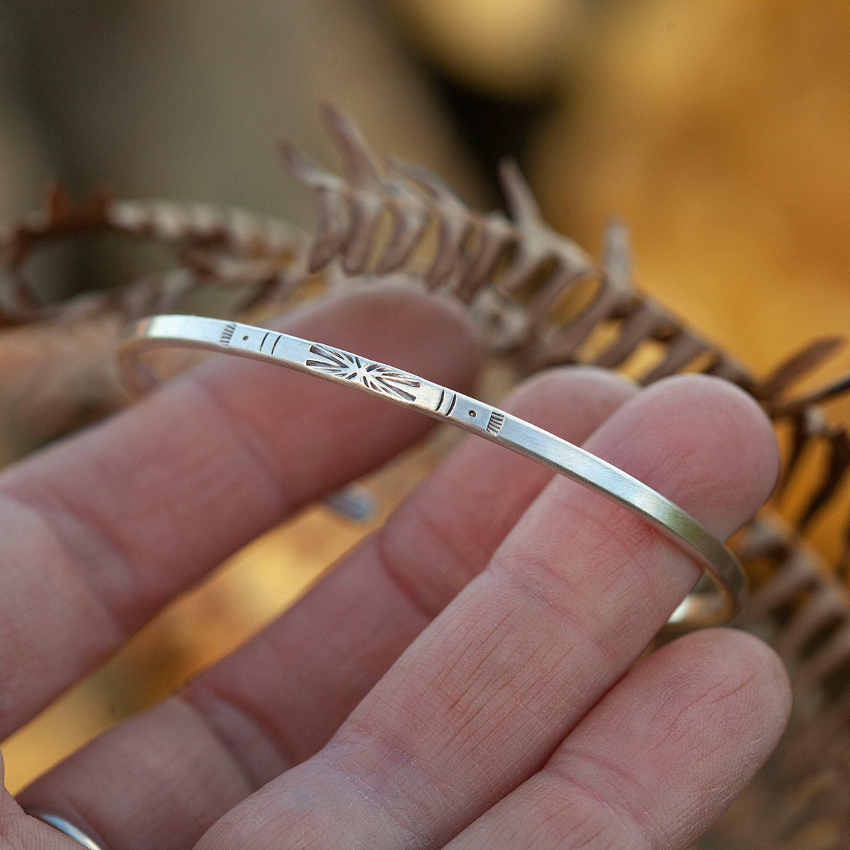 OOAK Ethnic bracelet in silver #42 • size 6cm (ready-to-ship)