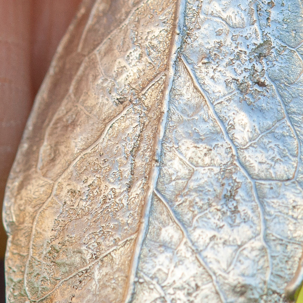 OOAK Blueberry Leaf pendant in silver #8 (ready to ship)