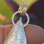 Load image into Gallery viewer, OOAK Blueberry Leaf pendant in silver #8 (ready to ship)
