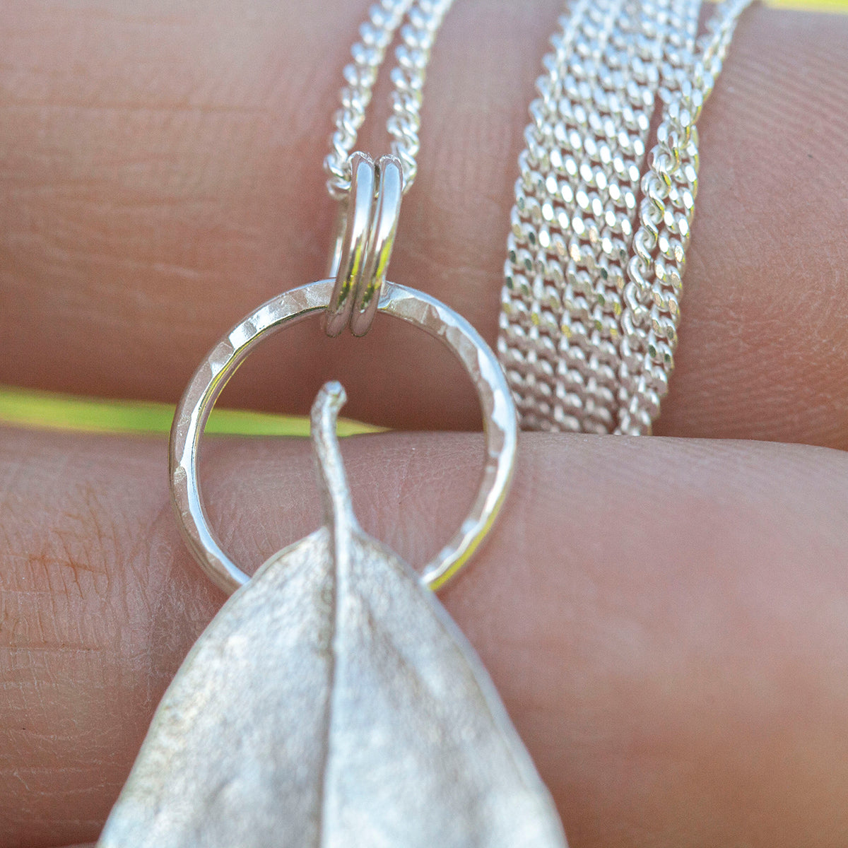 OOAK Phillyrea latifolia Leaf pendant in silver #11 (ready to ship)