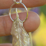 Load image into Gallery viewer, OOAK Pomegranate Leaf pendant in silver #13 (ready to ship)
