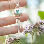 Cargar imagen en el visor de la galería, OOAK • Silver Pebble pendant with Kyanite #7 (ready to ship)
