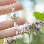 Cargar imagen en el visor de la galería, OOAK • Silver Pebble pendant with Kyanite #7 (ready to ship)
