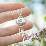 Cargar imagen en el visor de la galería, OOAK • Silver Pebble pendant with Kyanite #7 (ready to ship)
