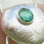 Load image into Gallery viewer, OOAK • Silver Pebble pendant with Kyanite #8 (ready to ship)
