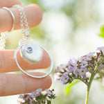 Lade das Bild in den Galerie-Viewer, OOAK • Silver Pebble pendant with Tanzanite #9 (ready to ship)
