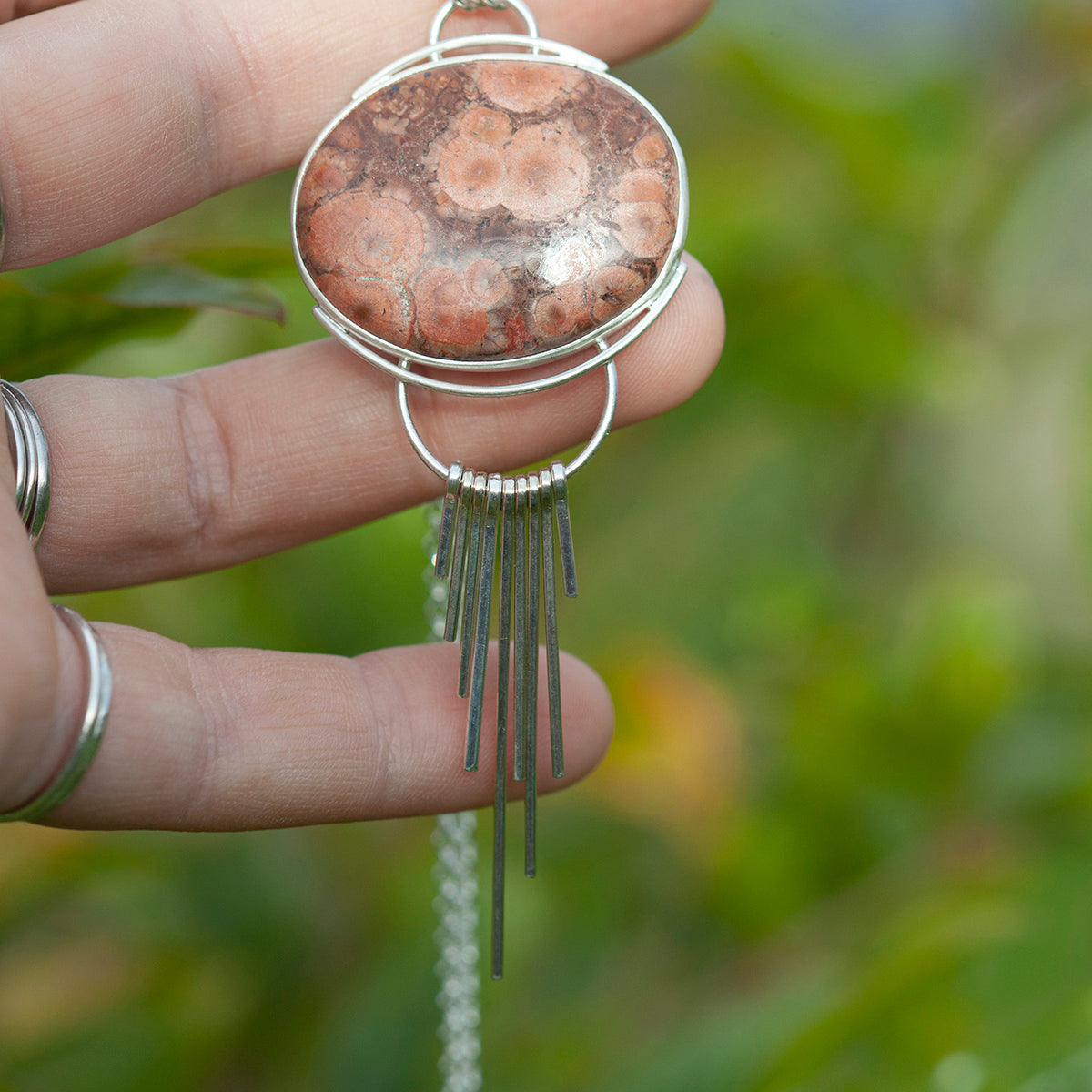 OOAK Aurae pendant #12 • Poppy jasper (ready to ship)