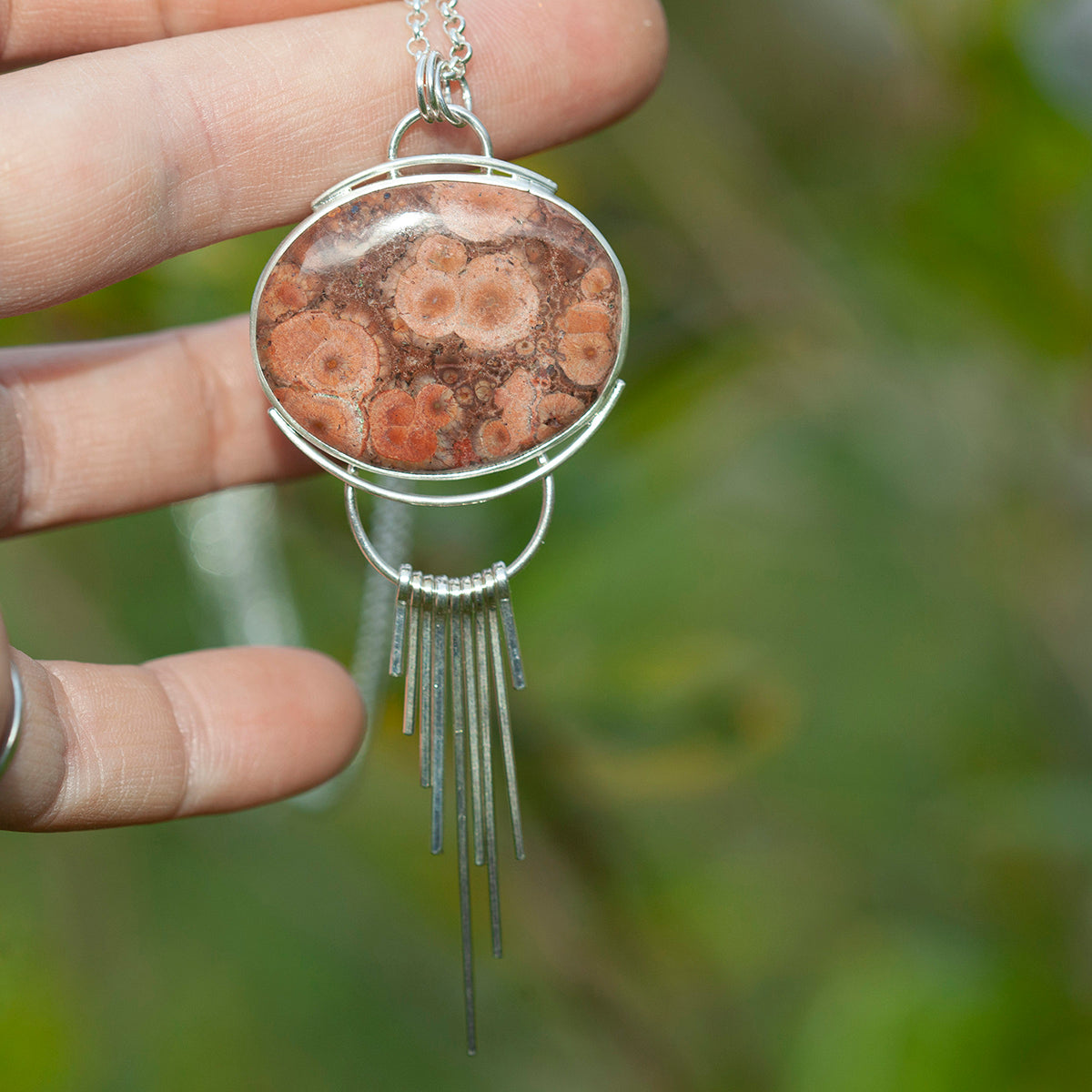 OOAK Aurae pendant #12 • Poppy jasper (ready to ship)