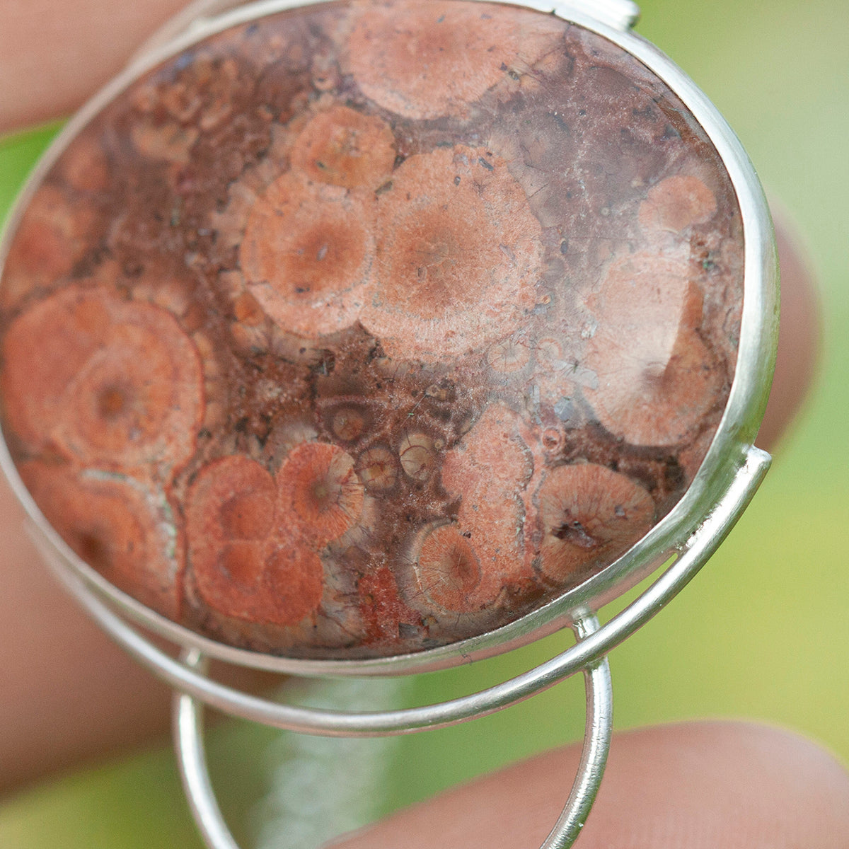 OOAK Aurae pendant #12 • Poppy jasper (ready to ship)