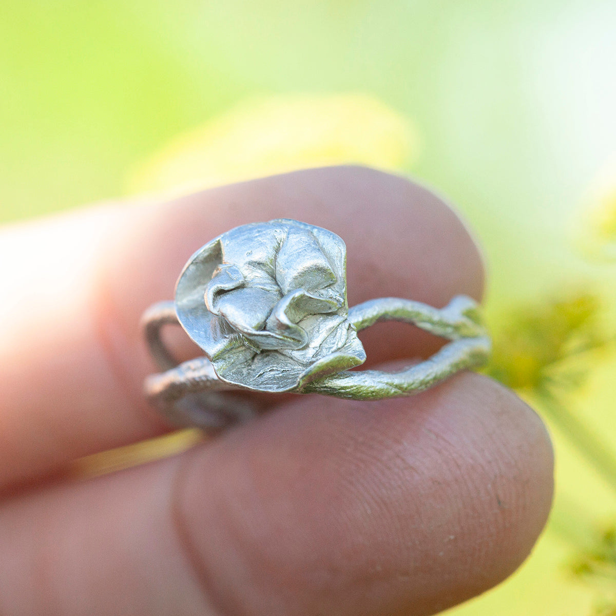 OOAK Nalae, organic ring in silver #1 • size 62,5 (ready-to-ship)