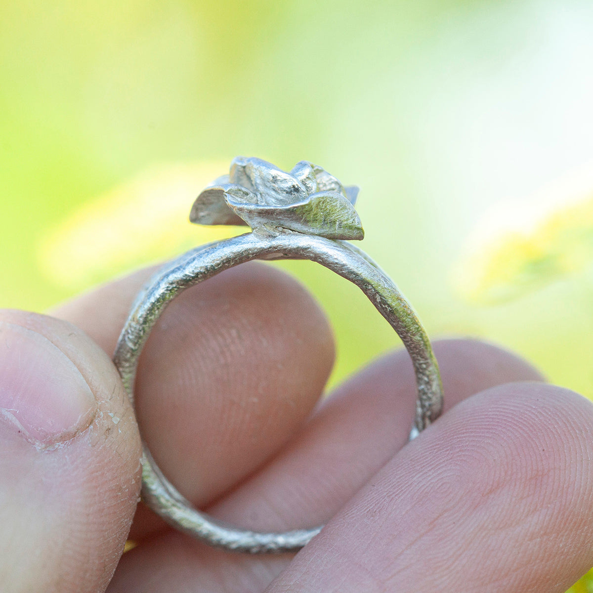 OOAK Nalae, organic ring in silver #1 • size 62,5 (ready-to-ship)