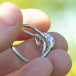 Load image into Gallery viewer, OOAK Nalae, organic ring in silver #1 • size 62,5 (ready-to-ship)
