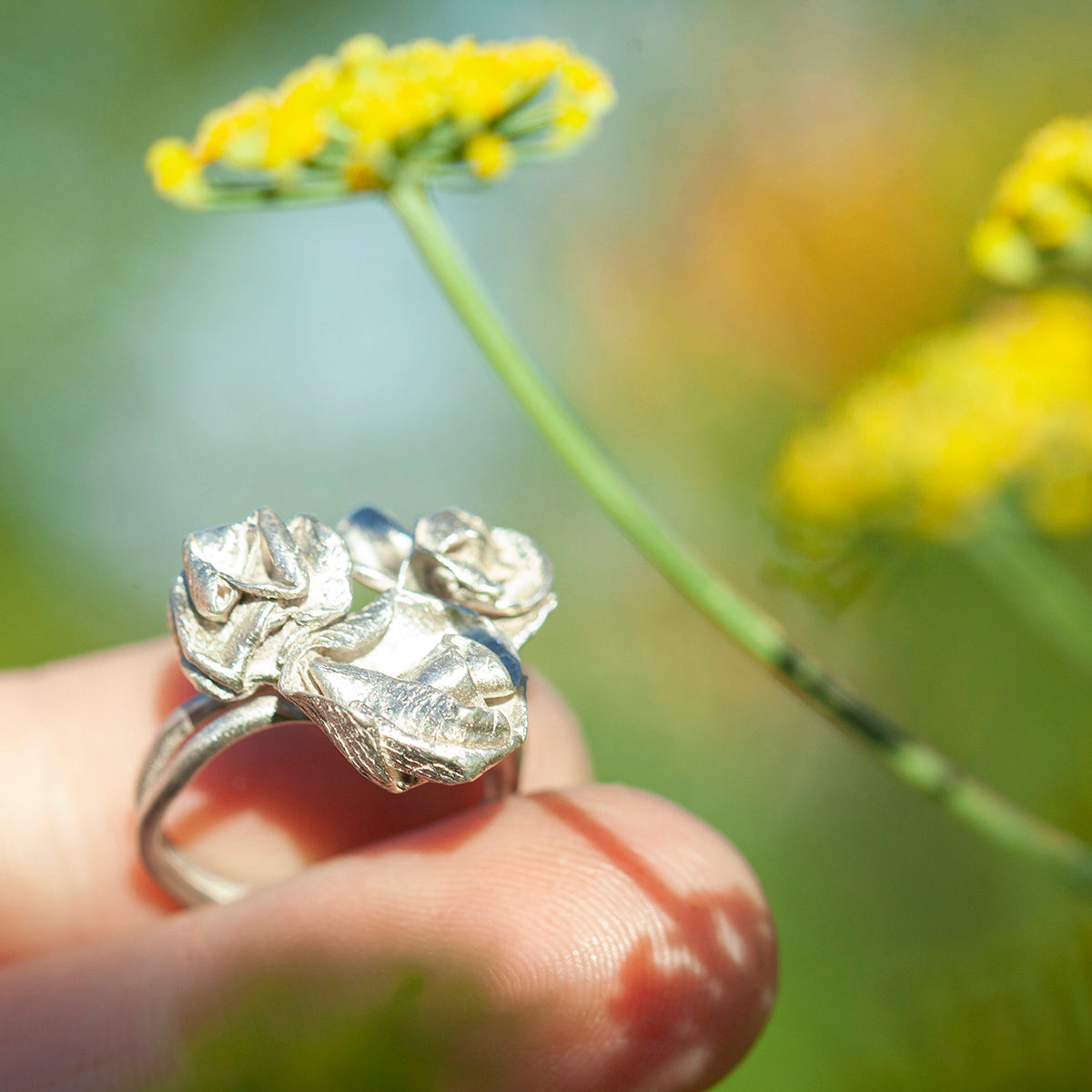 OOAK Nalae, organic ring in silver #2 • size 50,5 (ready-to-ship)