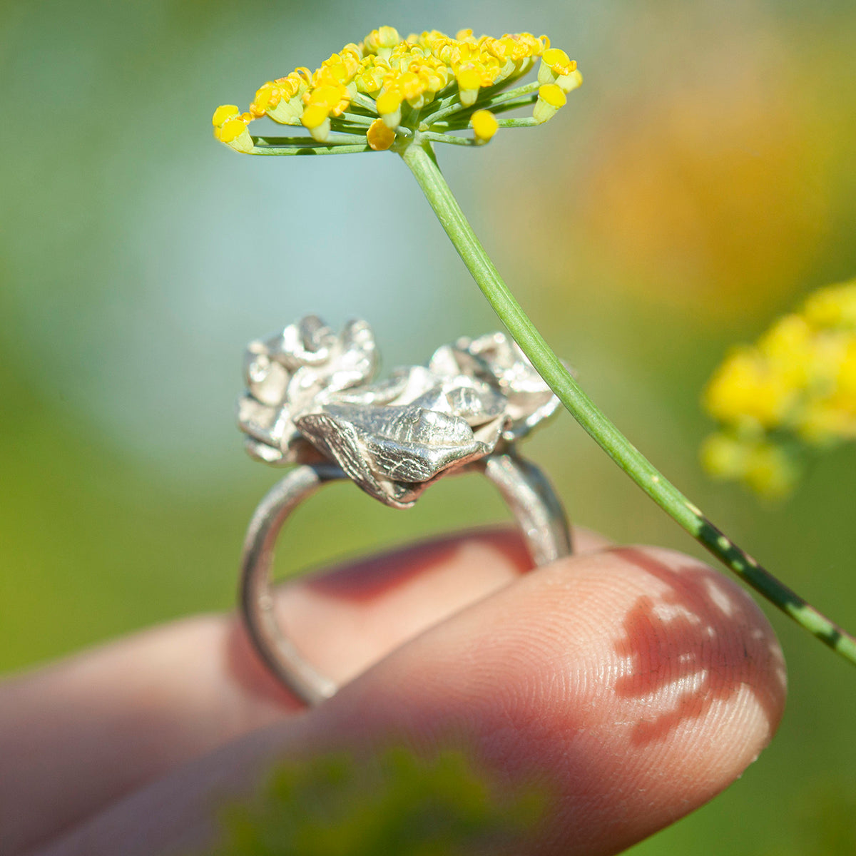 Uniek exemplaar Nalae, organische ring in zilver #2 • maat 50,5 (klaar voor verzending)