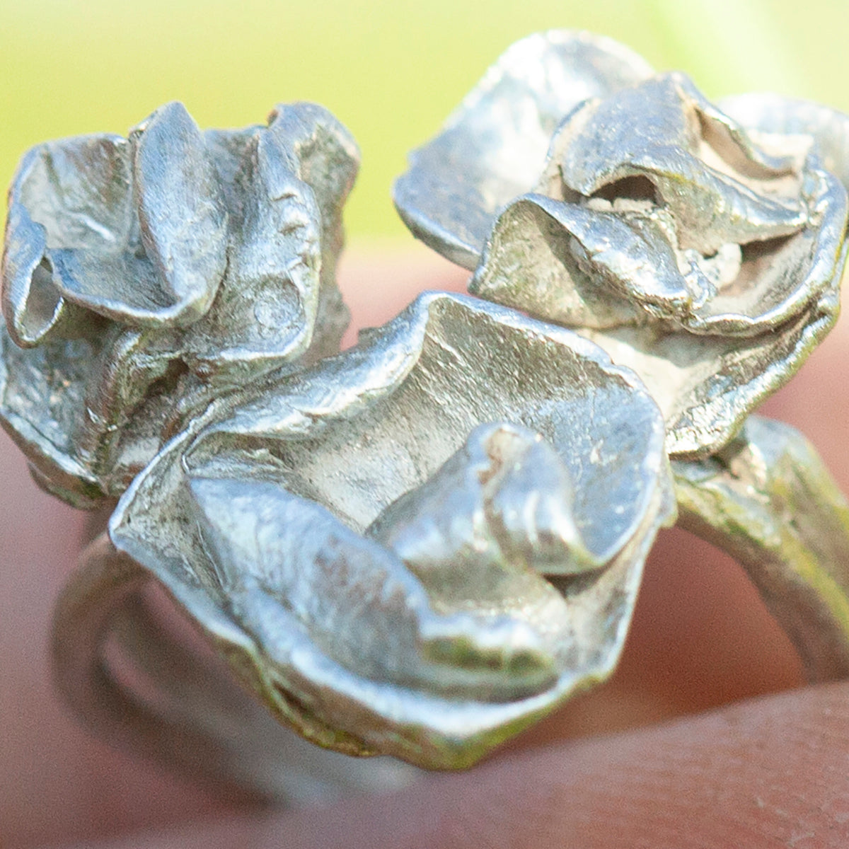 OOAK Nalae, organic ring in silver #2 • size 50,5 (ready-to-ship)