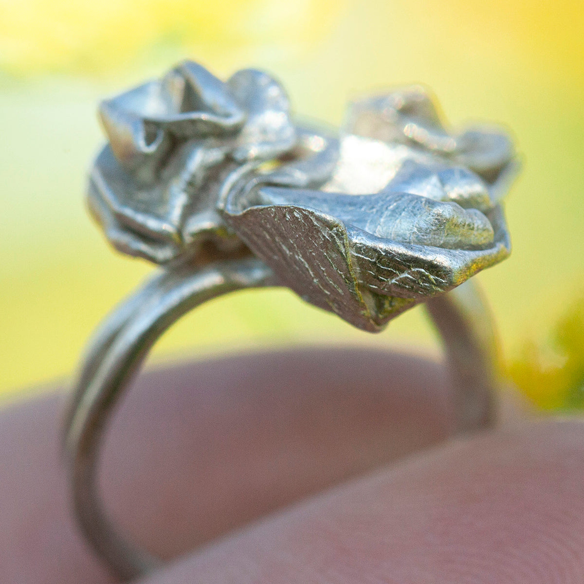 OOAK Nalae, organic ring in silver #2 • size 50,5 (ready-to-ship)