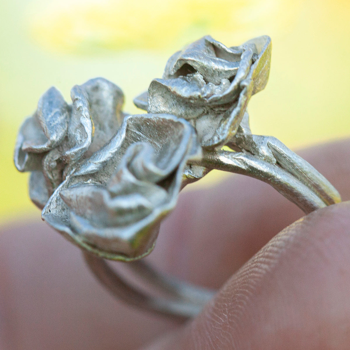 OOAK Nalae, organic ring in silver #2 • size 50,5 (ready-to-ship)