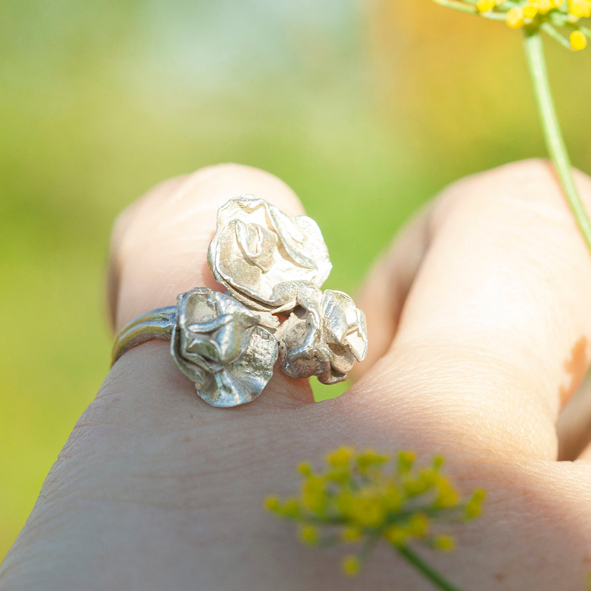 OOAK Nalae, organic ring in silver #2 • size 50,5 (ready-to-ship)