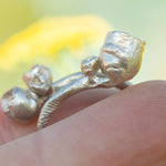 Load image into Gallery viewer, OOAK Nalae, organic ring in silver #10 • Adjustable size 54 (ready-to-ship)
