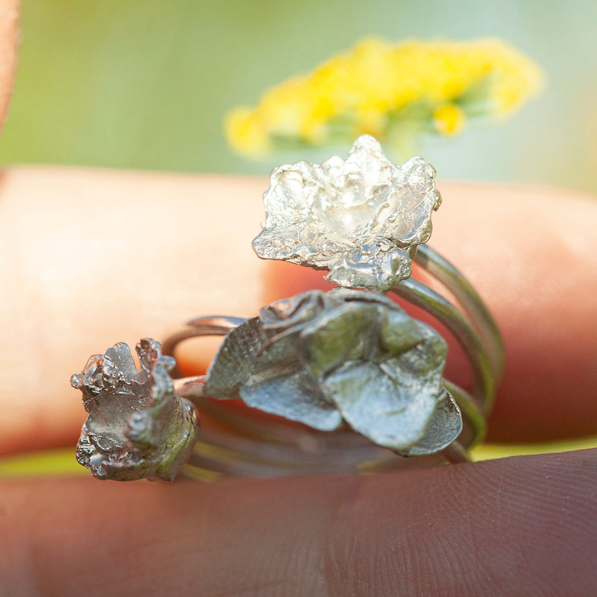 OOAK Nalae, organic ring in silver #11 • size 57,5 (ready-to-ship)
