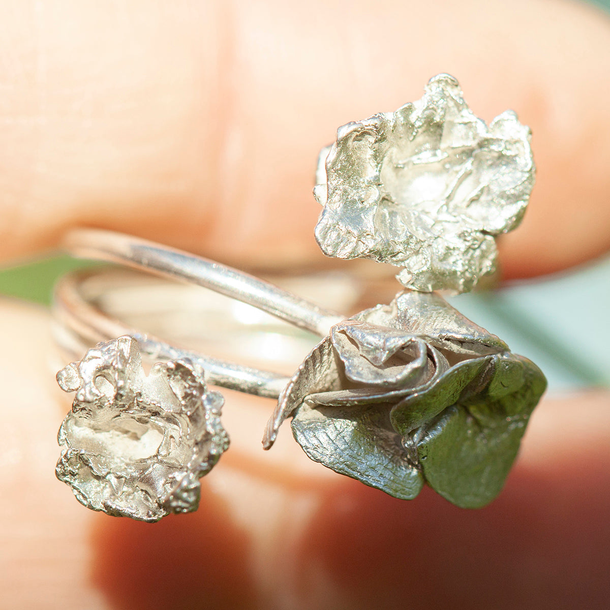 OOAK Nalae, organic ring in silver #11 • size 57,5 (ready-to-ship)