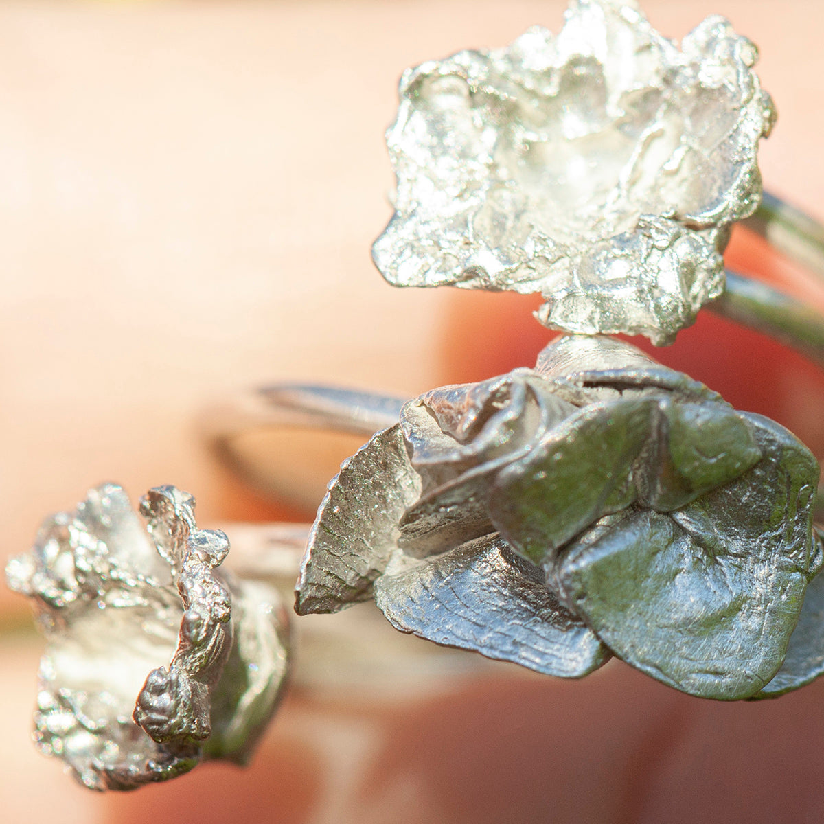 OOAK Nalae, organic ring in silver #11 • size 57,5 (ready-to-ship)