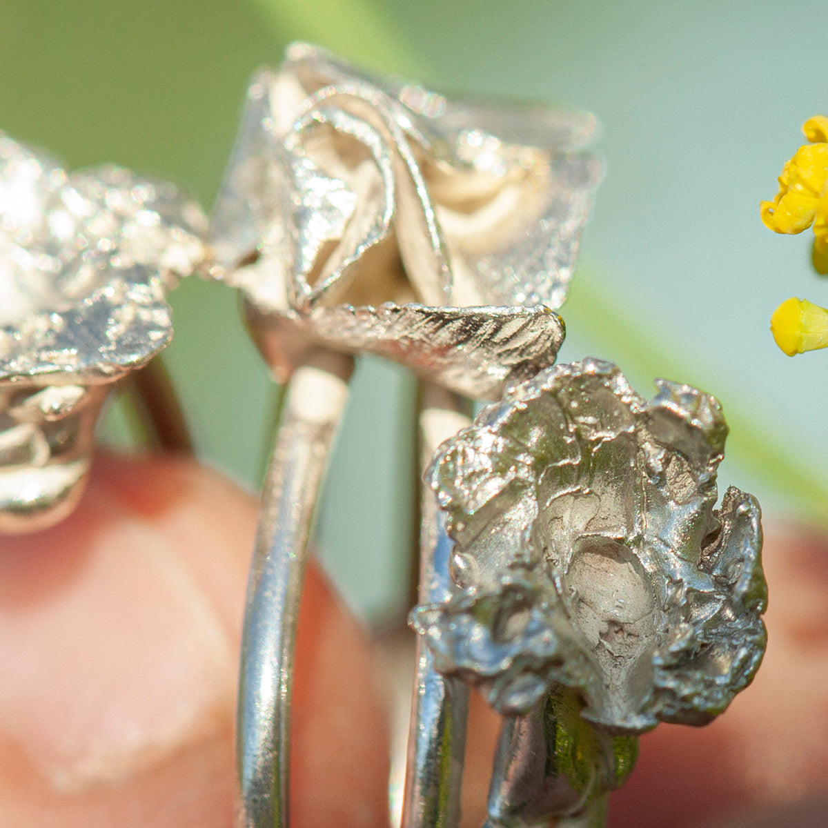 OOAK Nalae, organic ring in silver #11 • size 57,5 (ready-to-ship)