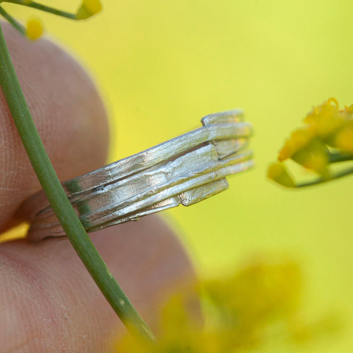 OOAK Nalae, organic ring in silver #12 • size 51,25 (ready-to-ship)