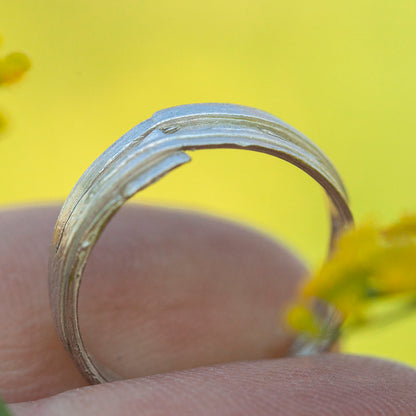 Unikat Nalae, organischer Ring aus Silber #12 • Größe 51,25 (versandbereit)